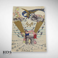 Carte joyeux Noël US ww2 Paris 1944