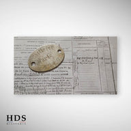 Plaque d'identité ww1 6 RAP blessé citation