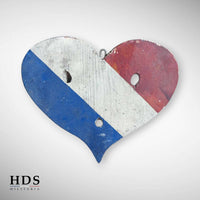 Petit cœur porte drapeaux Libération ww2