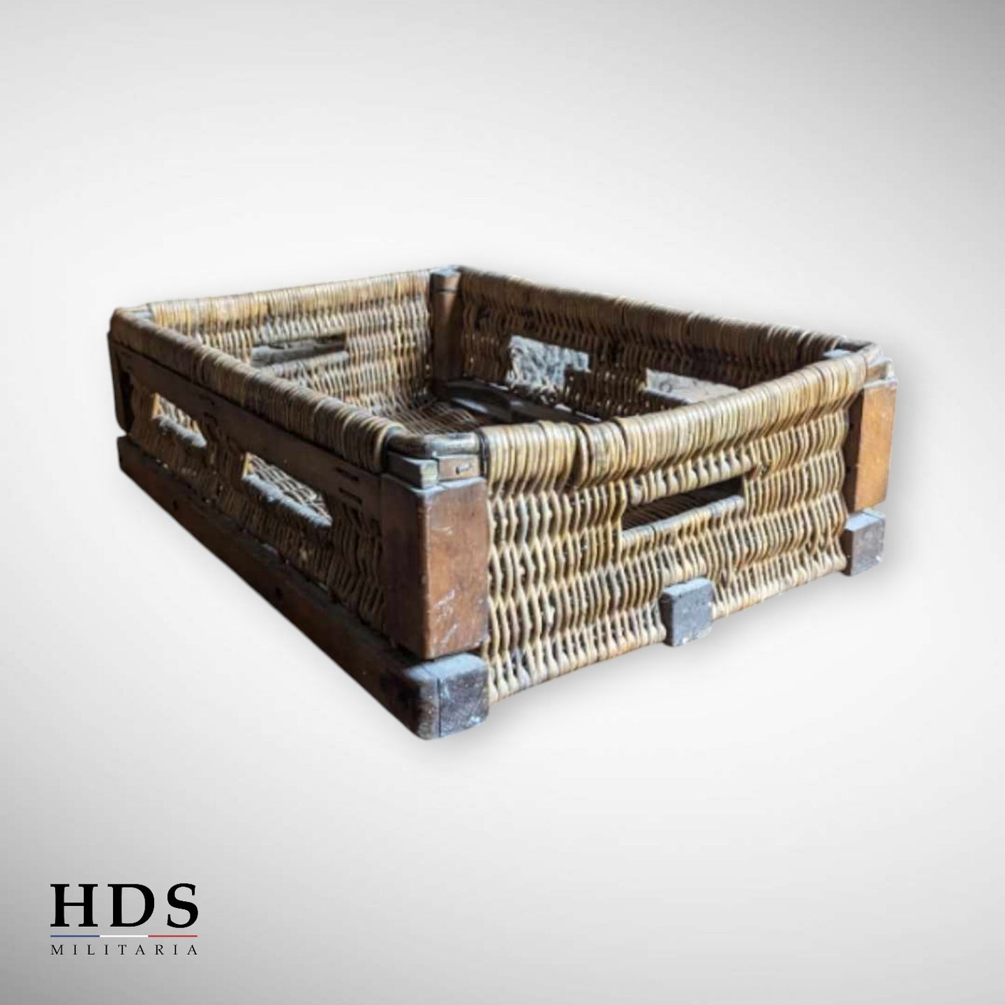 German wicker basket ww1 6 shells 15cm sFH13