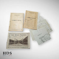 Lot of documents from the Autun Military School in 1929, France, 40 years WW2