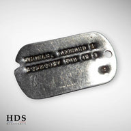 US WW2 dog tag ID plate