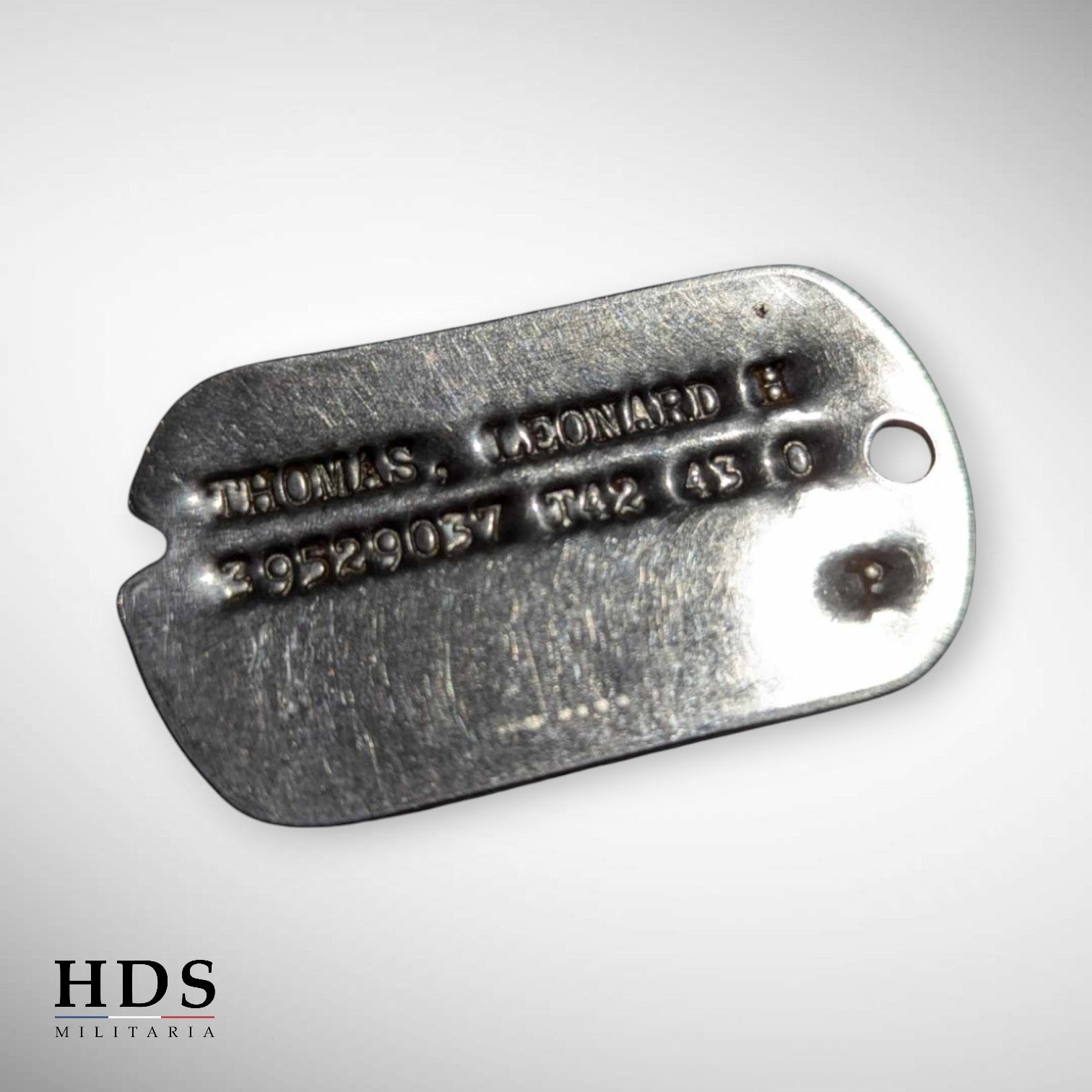US WW2 dog tag ID plate