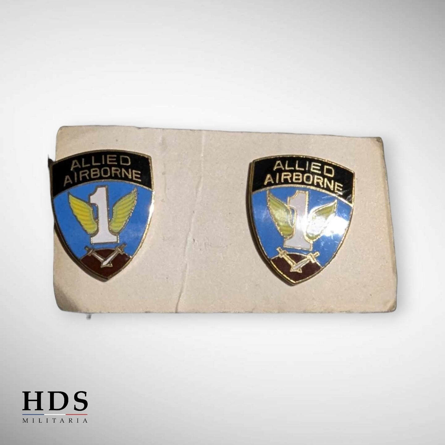 Paire de crest insigne 1 Allied Airborne US