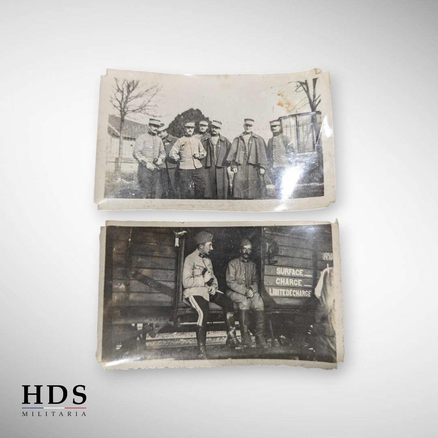 Photo of soldier and officer 16 RI ww1