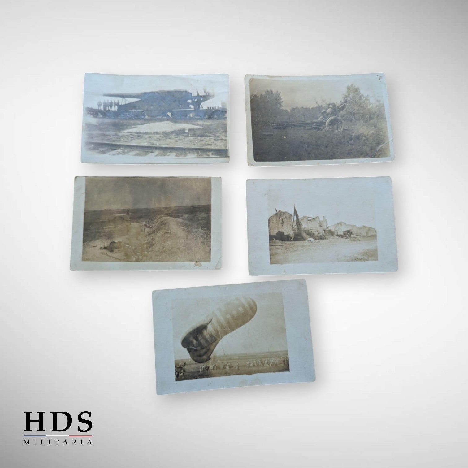 Lot photos cartes postales Artillerie ww1