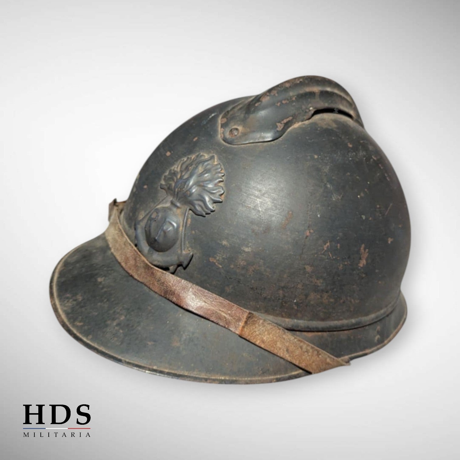 Casque Adrian m15 Troupes de Marine ww1