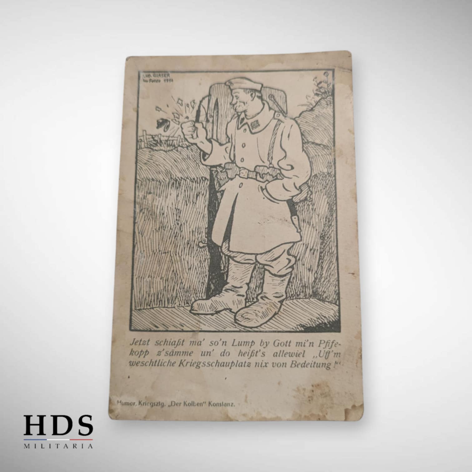 Pipe réserviste Allemand ww1 Constance 114 IR