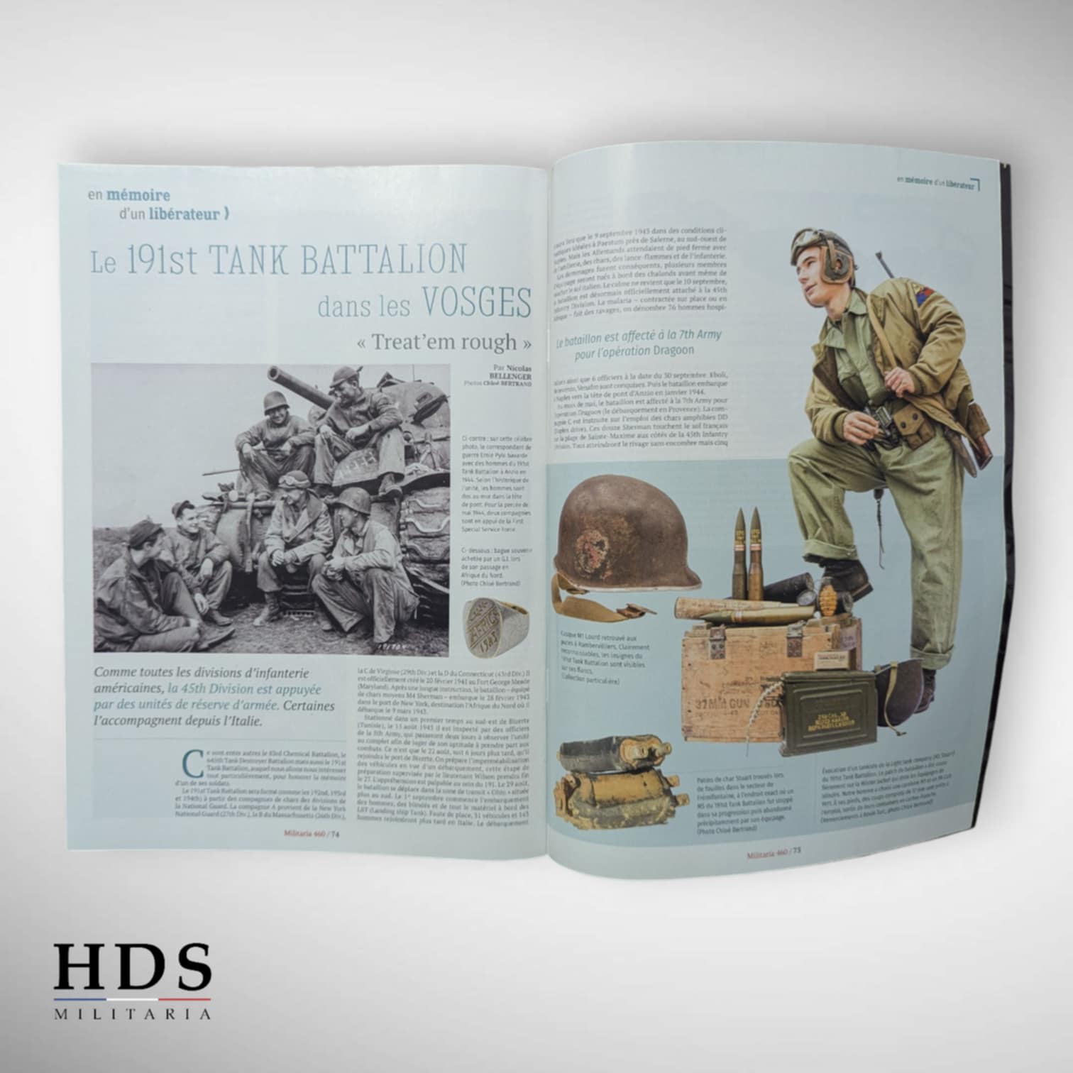 Militaria #460 Bataille des Vosges Tankiste US