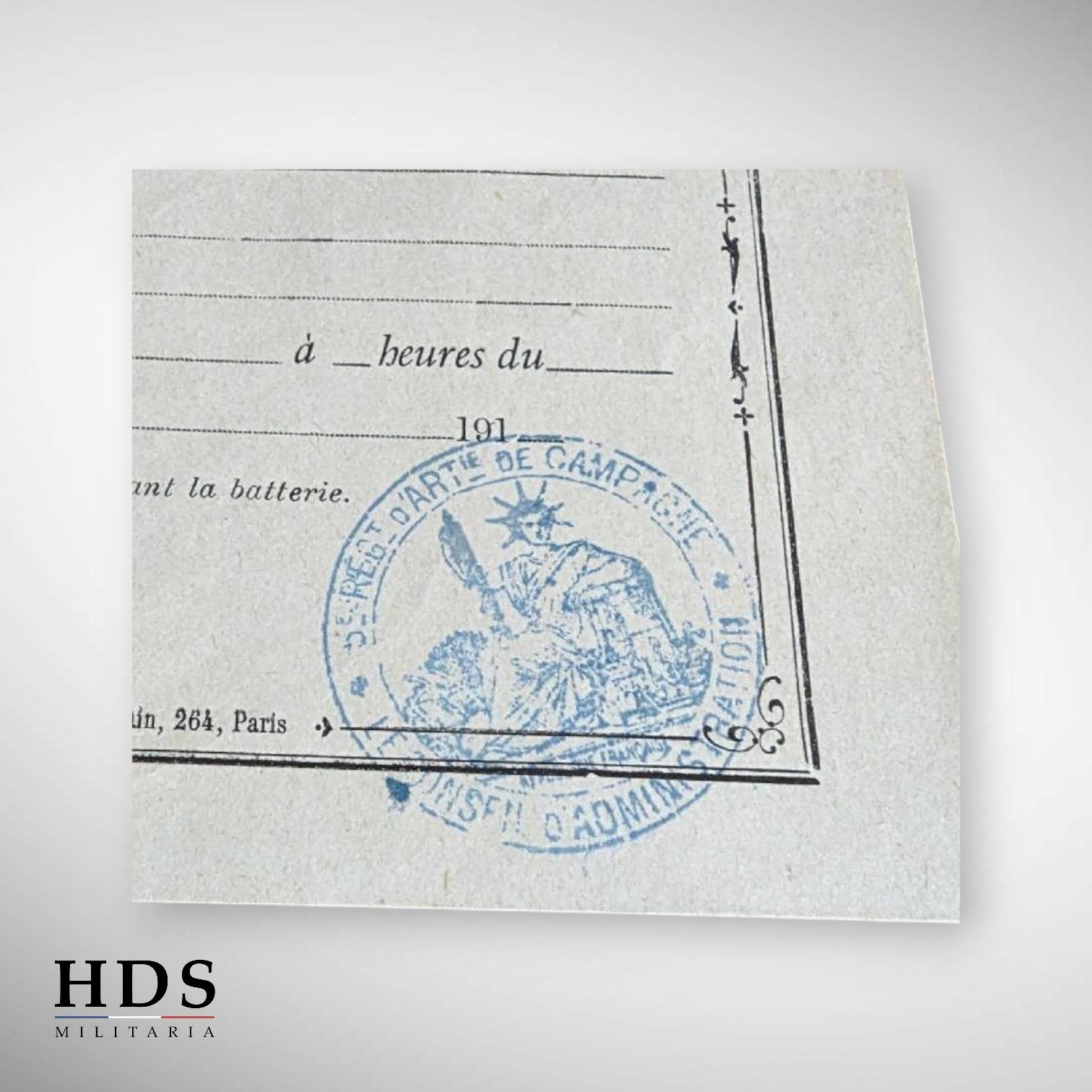 lot of 6 permissions 5RAC Artillery ww1