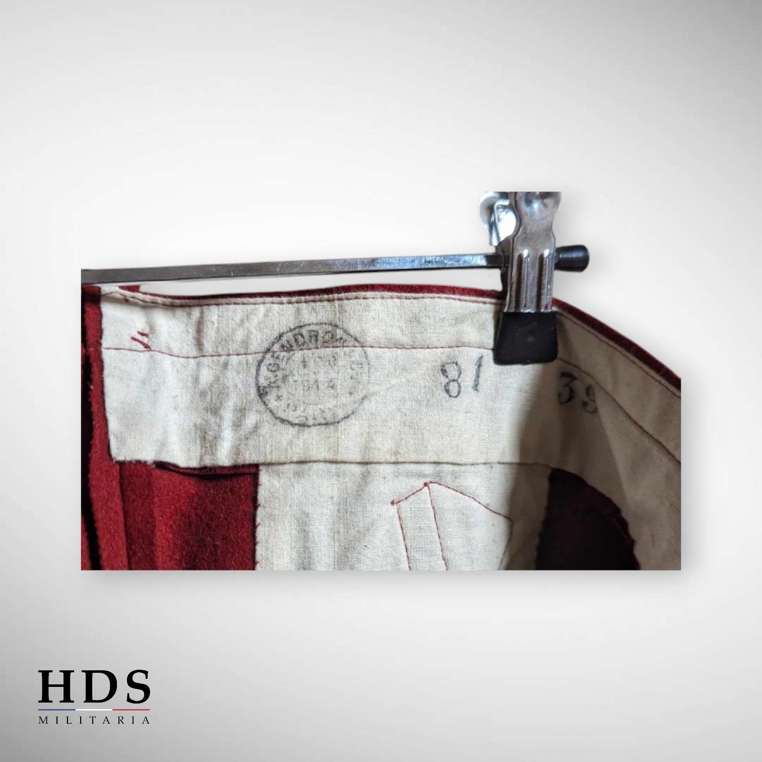 Pantalon rouge garance ESM 1914 ww1