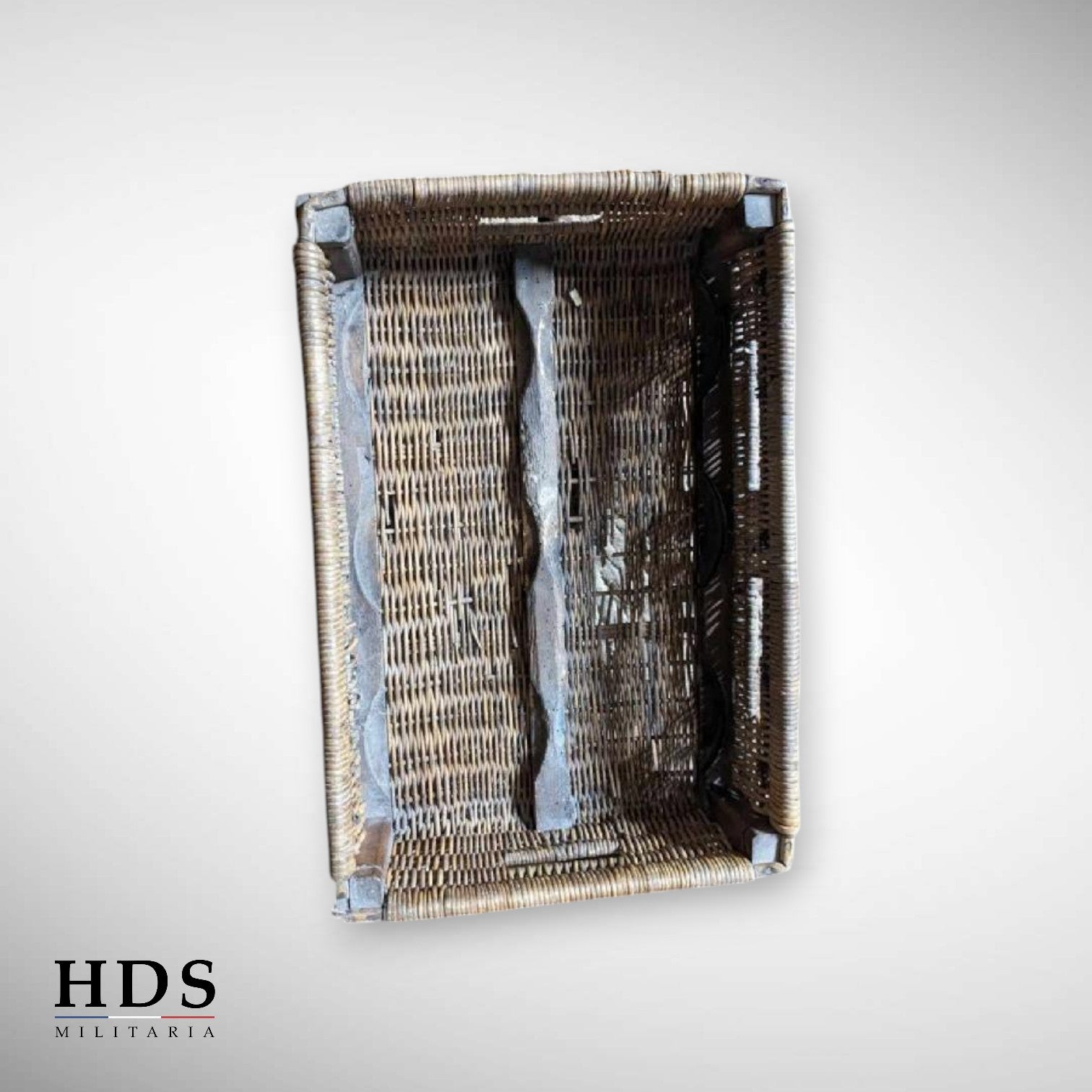 Panier osier Allemand ww1 6 douilles 15cm s.F.H.13