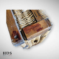 Panier osier Allemand ww1 6 douilles 15cm s.F.H.13