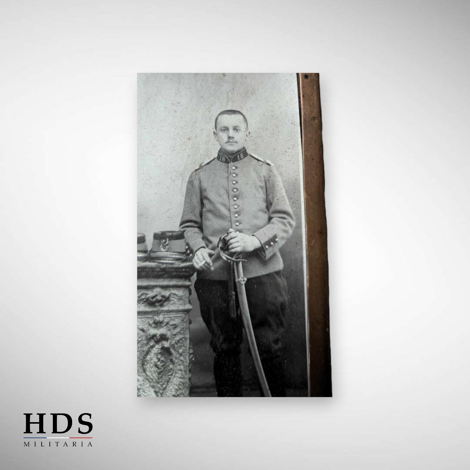 Cadre photo 18 bataillon chasseur à cheval ww1