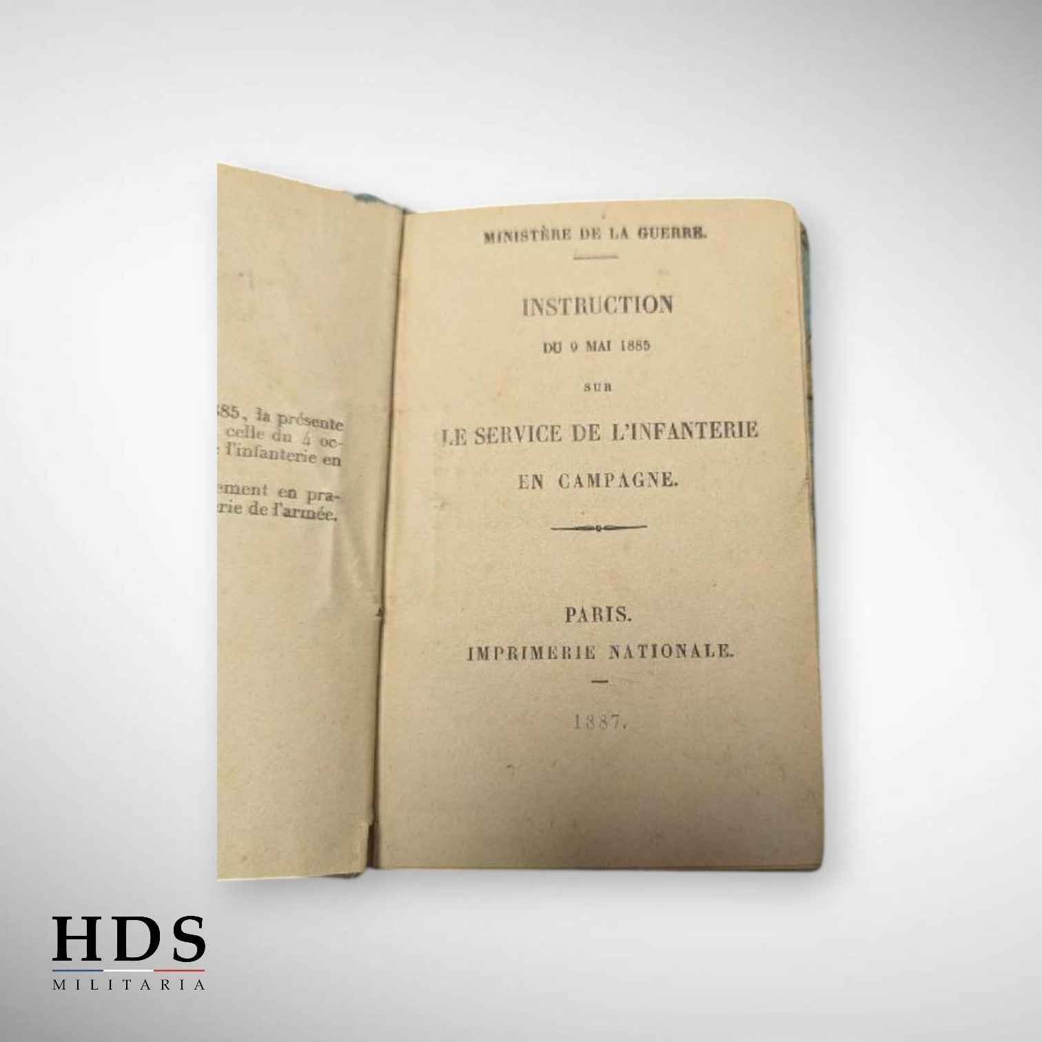 95 RI Service de l'infanterie en campagne 1887