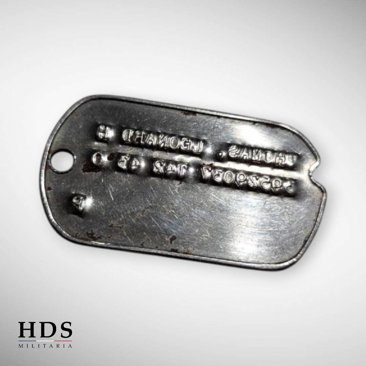 US WW2 dog tag ID plate