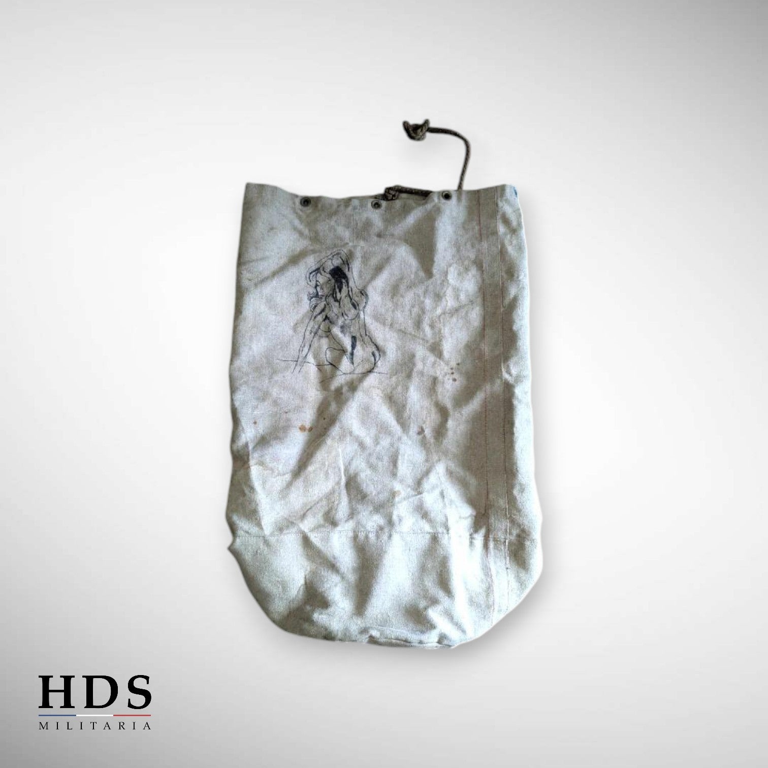 French Navy pin-up duffel bag