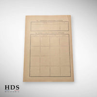 Fiche médicale d'hospitalisation France 40 ww2