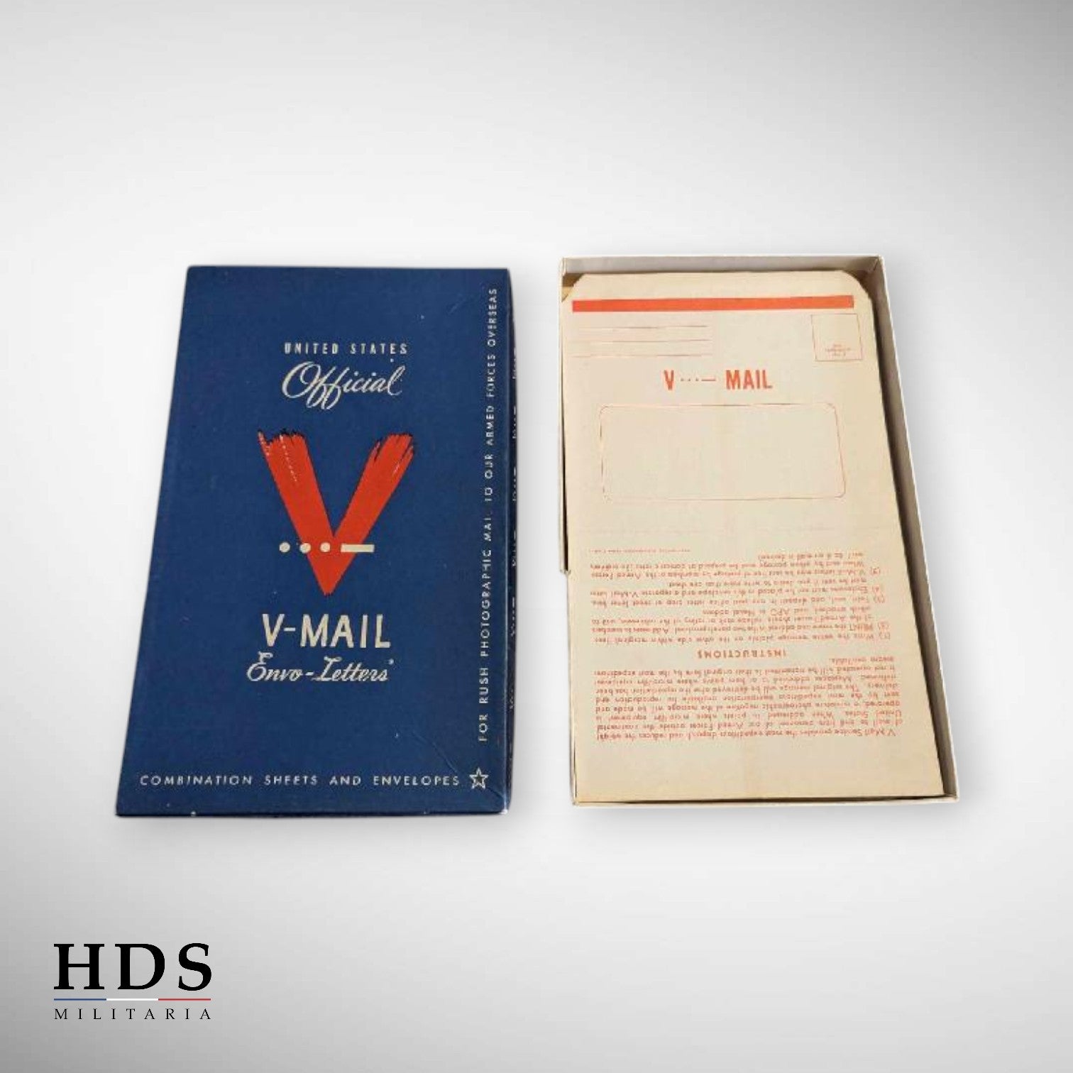 Boîte pleine lettre soldat US ww2 V-mail