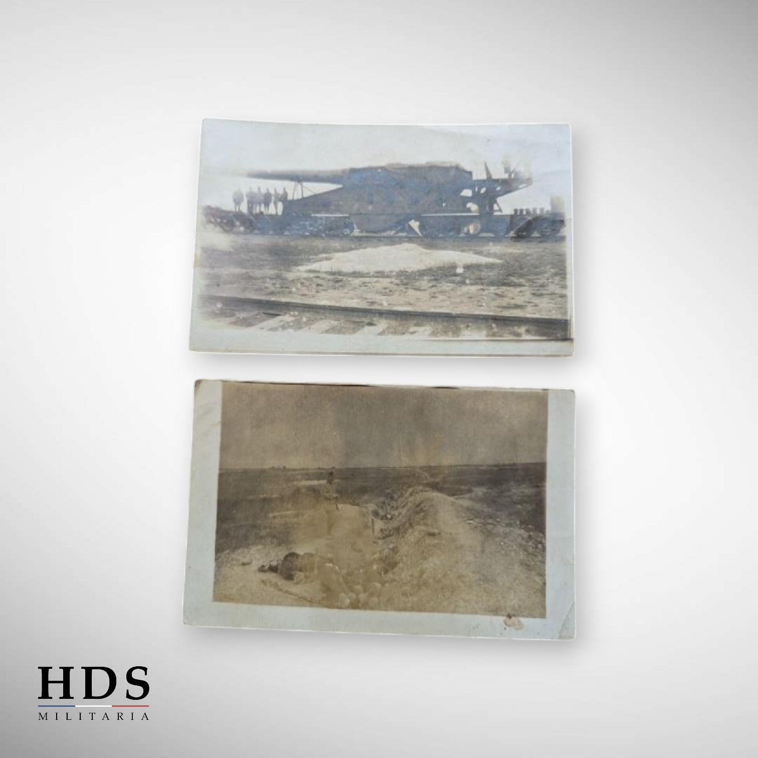 Lot photos cartes postales Artillerie ww1