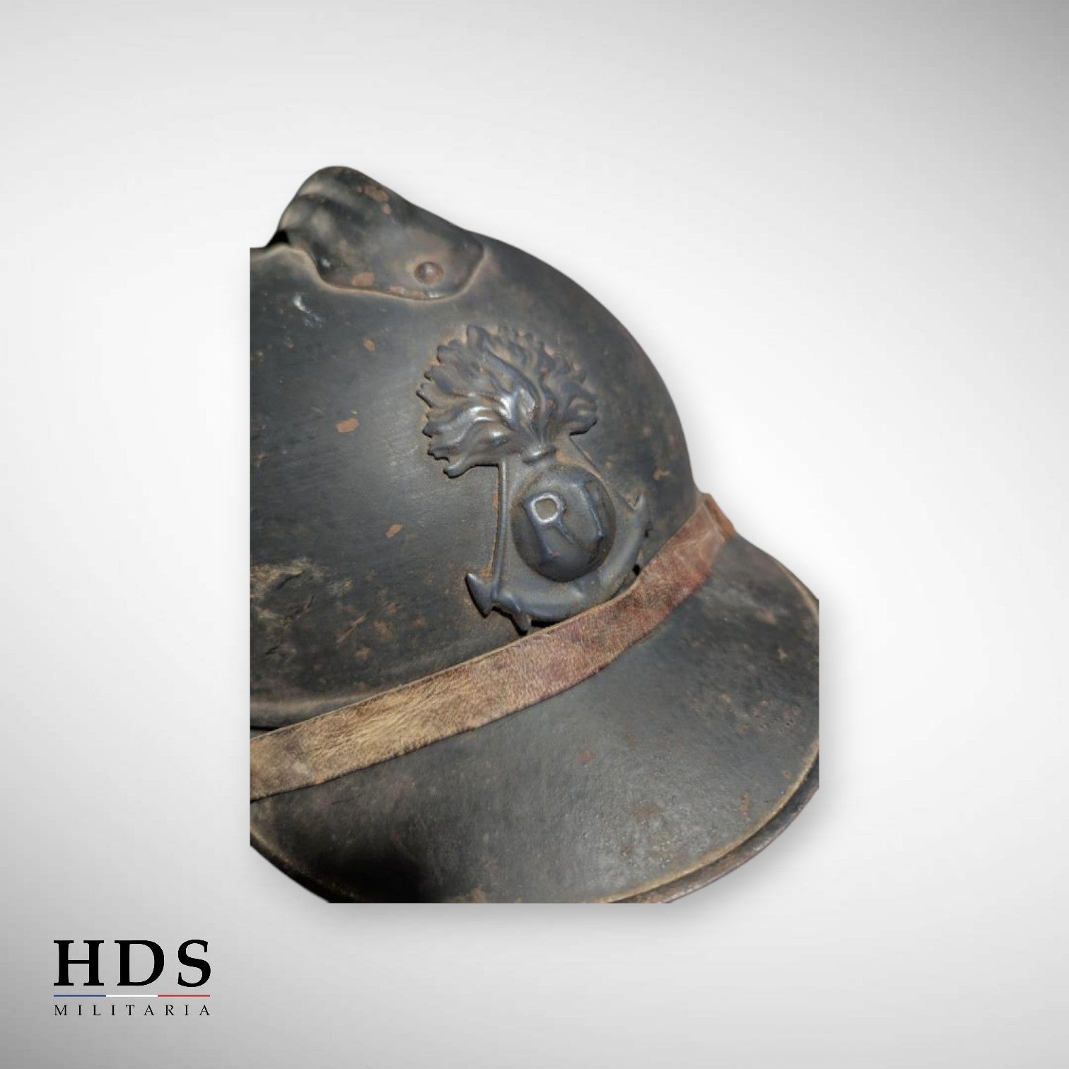 Casque Adrian m15 Troupes de Marine ww1