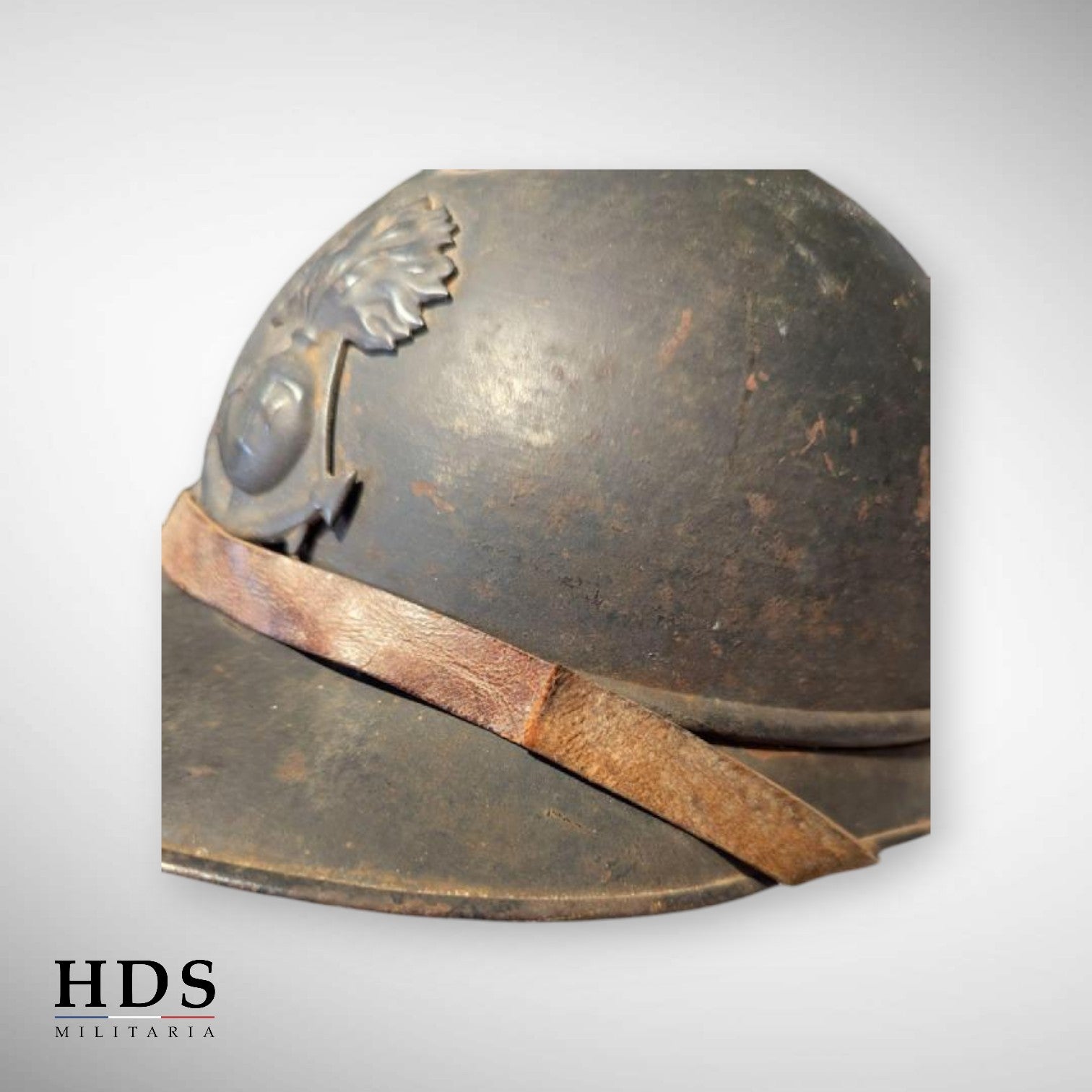 Casque Adrian m15 Troupes de Marine ww1