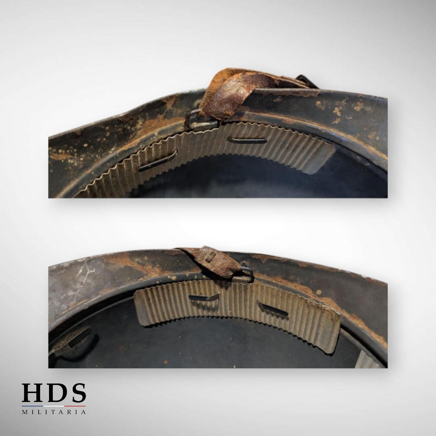 Casque Adrian m15 Troupes de Marine ww1