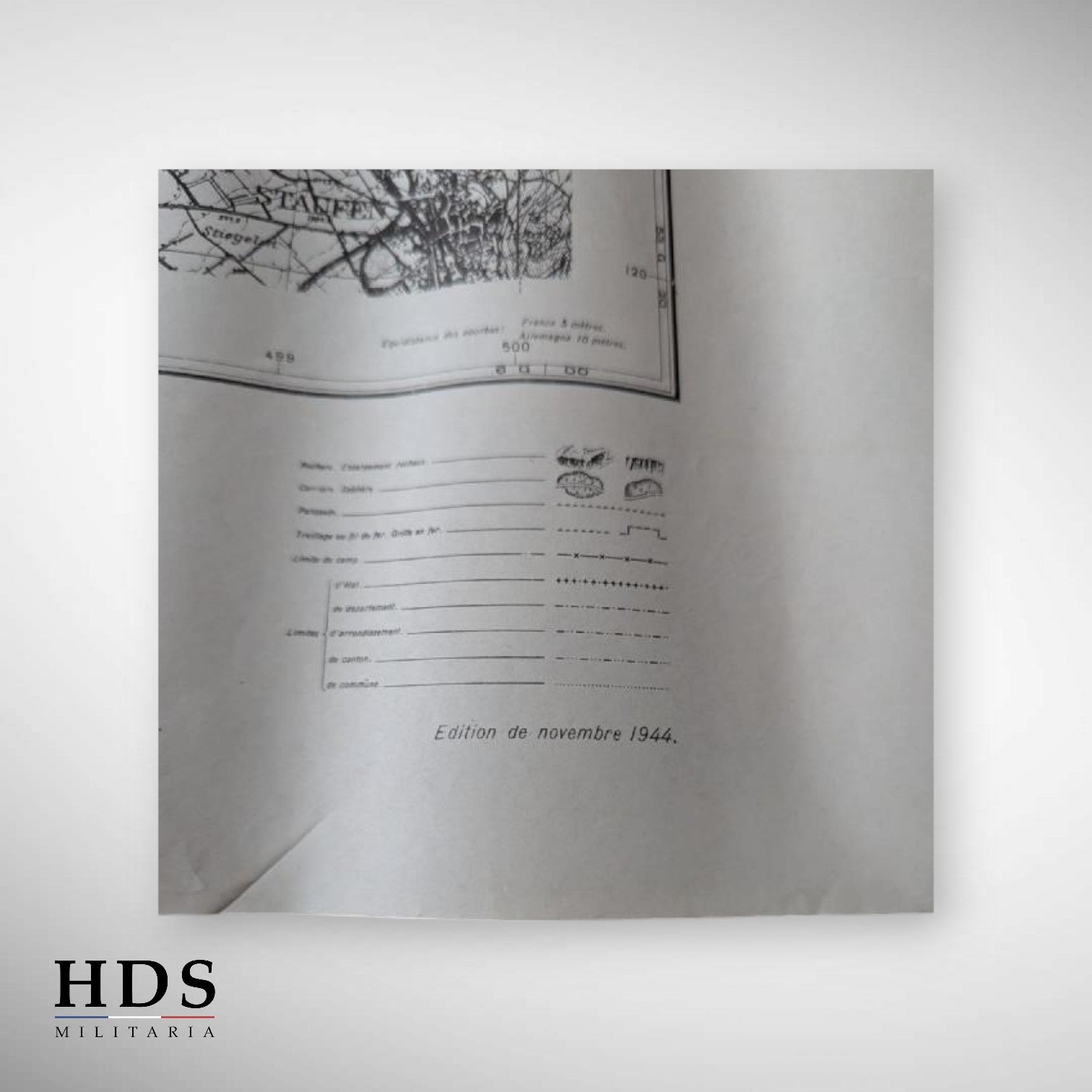 WW2 Map German Border Army Liberation 1944