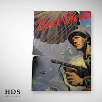 Affiche Américaine Parachutiste ww2 1943