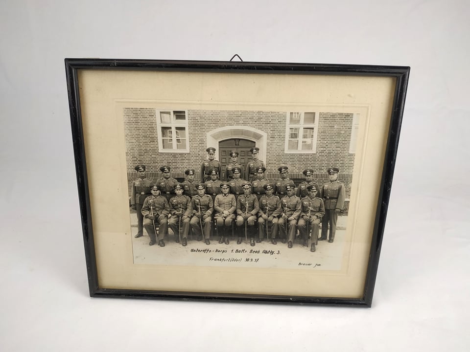 militaria : Grande photo sous officier Francfort 1937 / Large photo NCO Frankfurt 1937