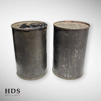 Deux boîtes de café pleines US ww2