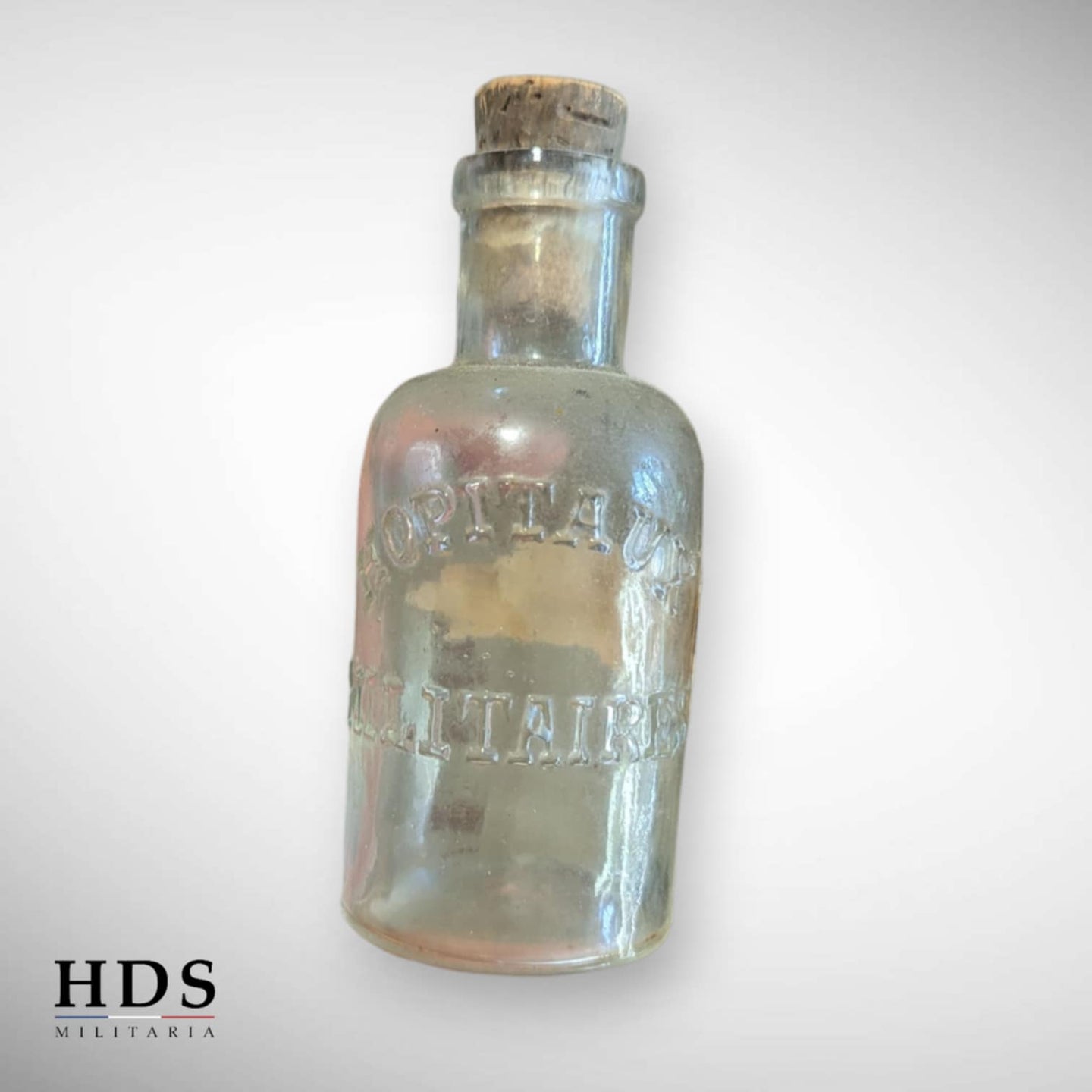 Fiole alcool à 95 Hôpitaux Militaires Français ww1