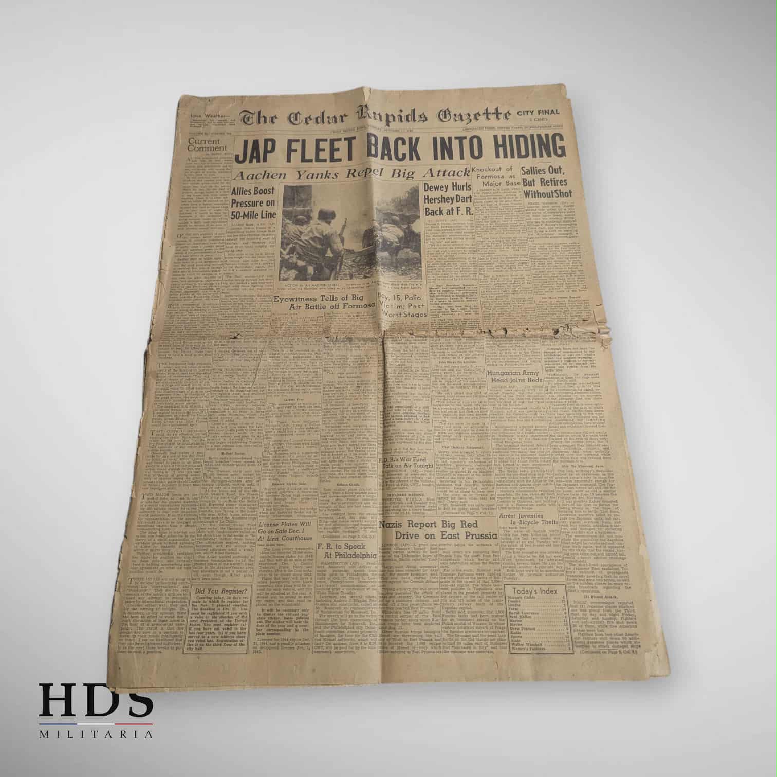 Journal US ww2 Jap Fleet Octobre 1944
