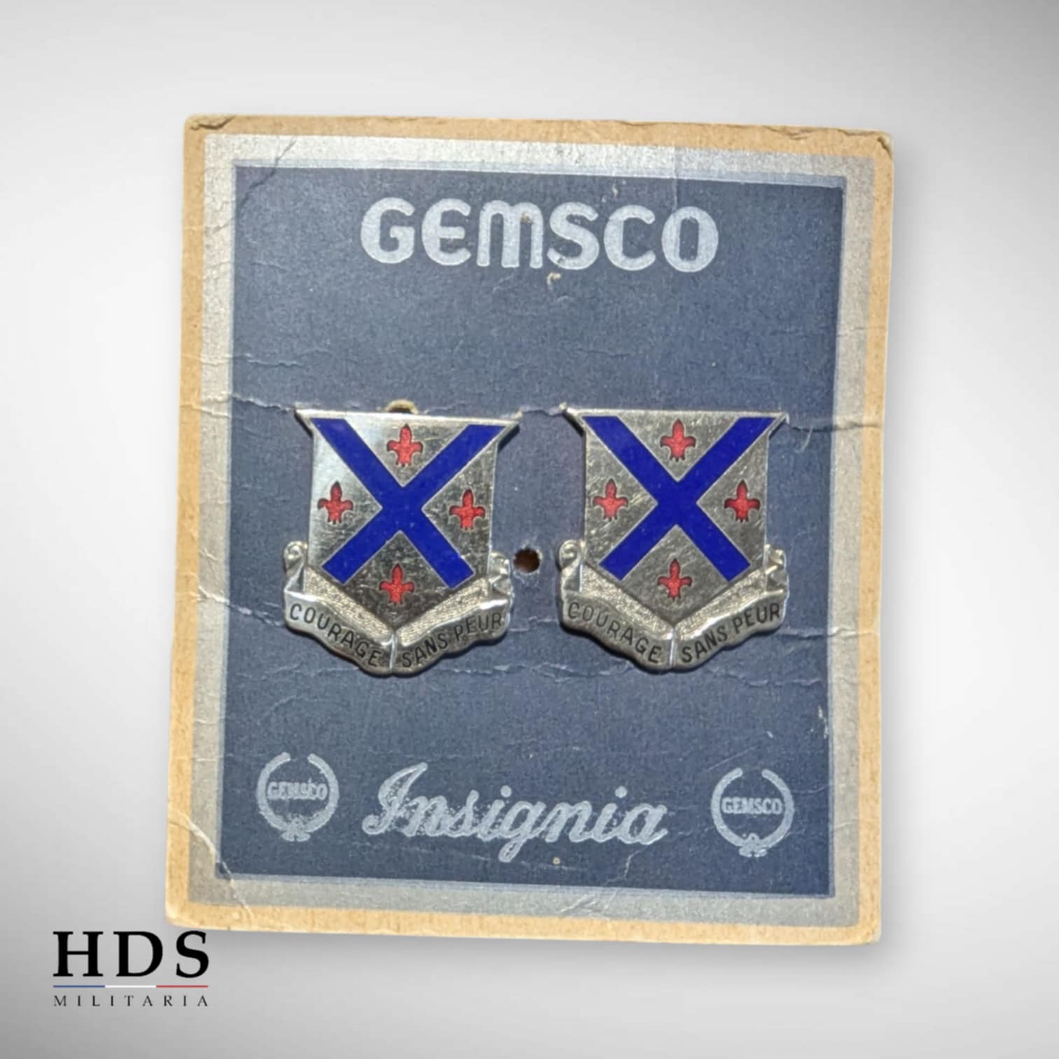 Paire de Crest 126th Infantry Regiment US ww2