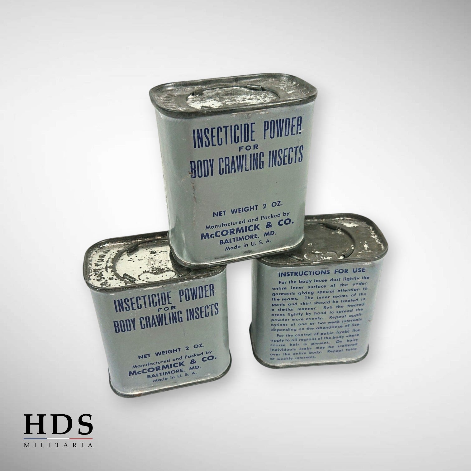 Boîte poudre insecticide US ww2