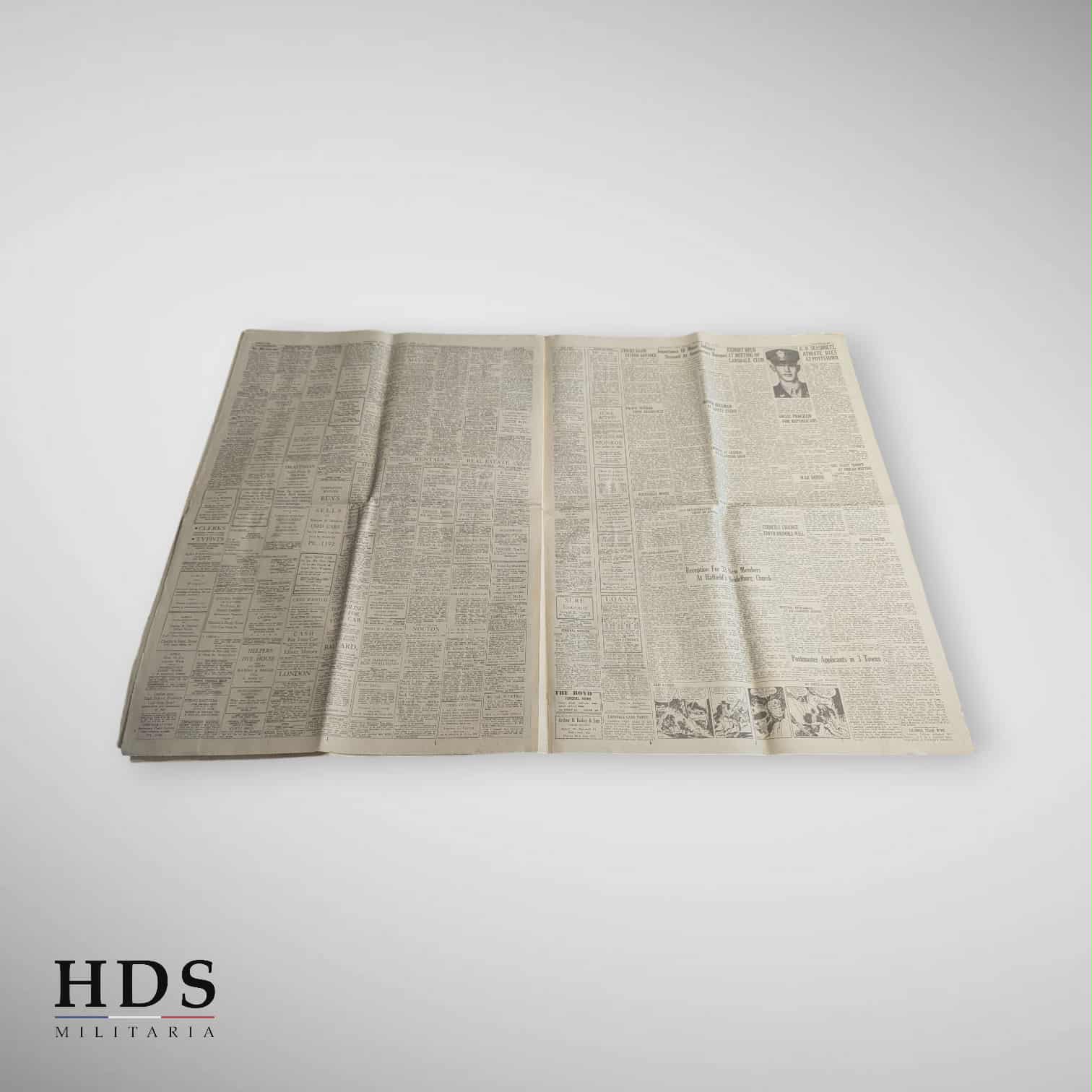Journal US ww2 mort de Roosevelt Avril 1945