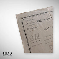 Certificat de bonne conduite 42 RI Belfort 1895
