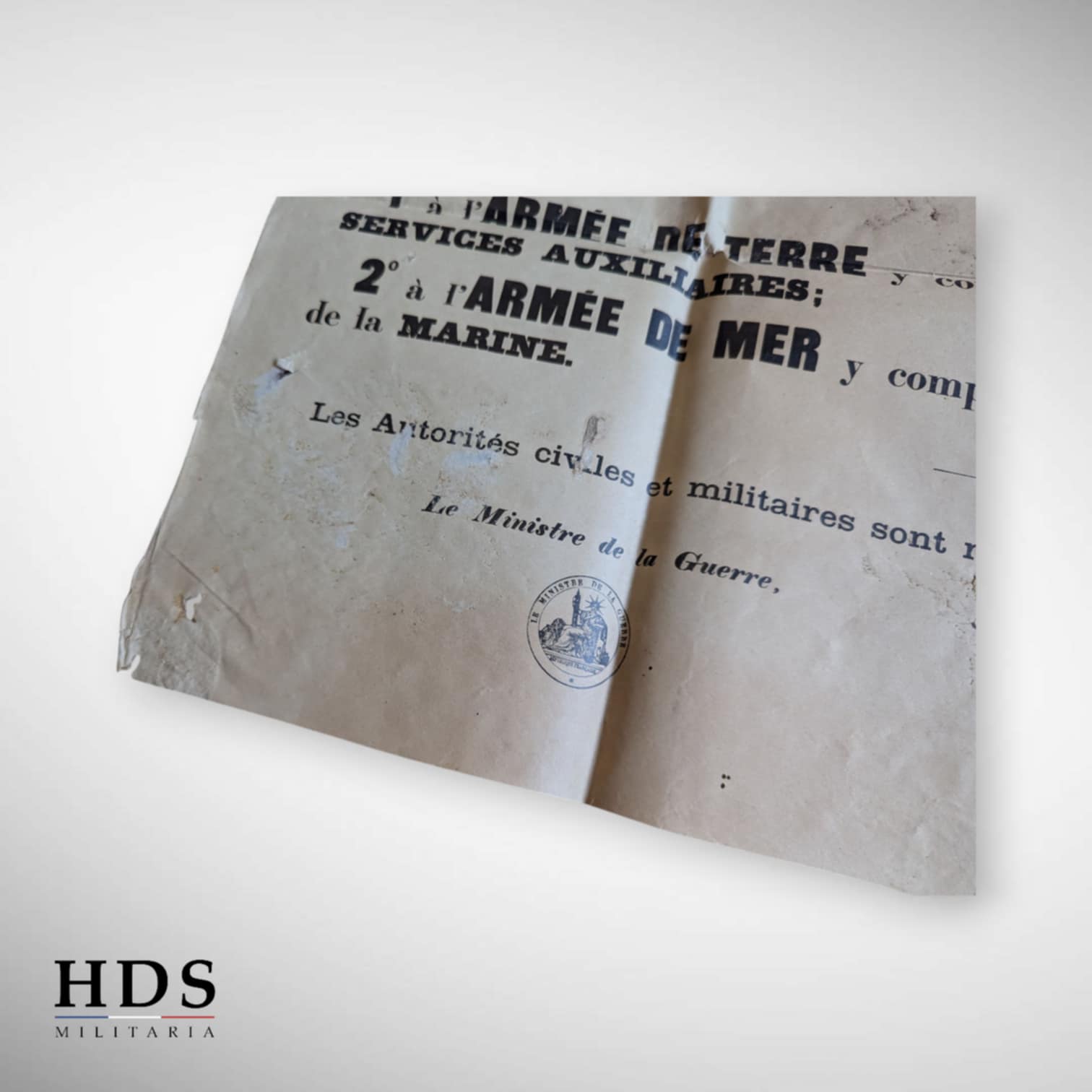 Affiche mobilisation générale 1914 ww1