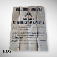 Affiche mobilisation générale 1914 ww1