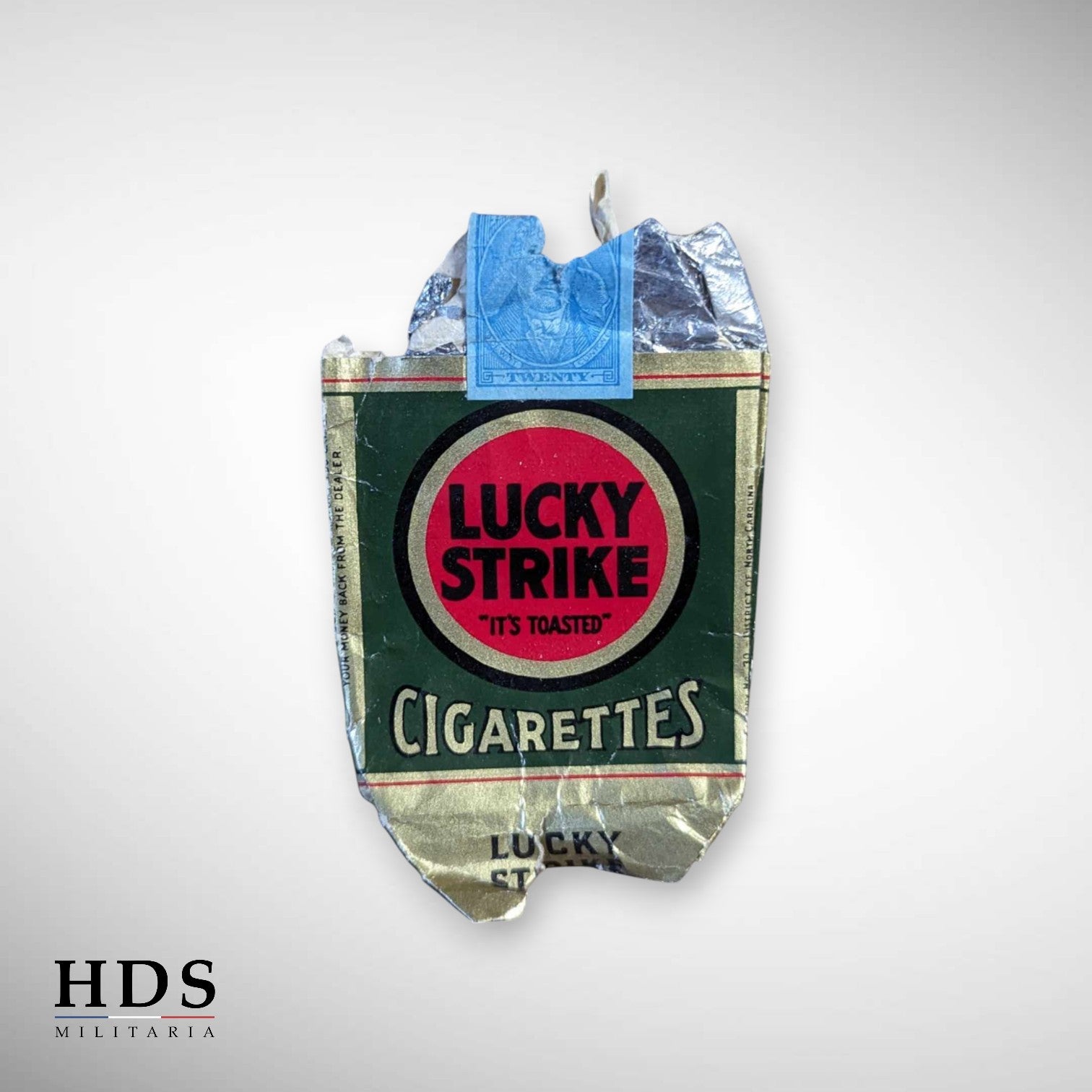 Paquet de cigarettes Lucky Strike US ww2