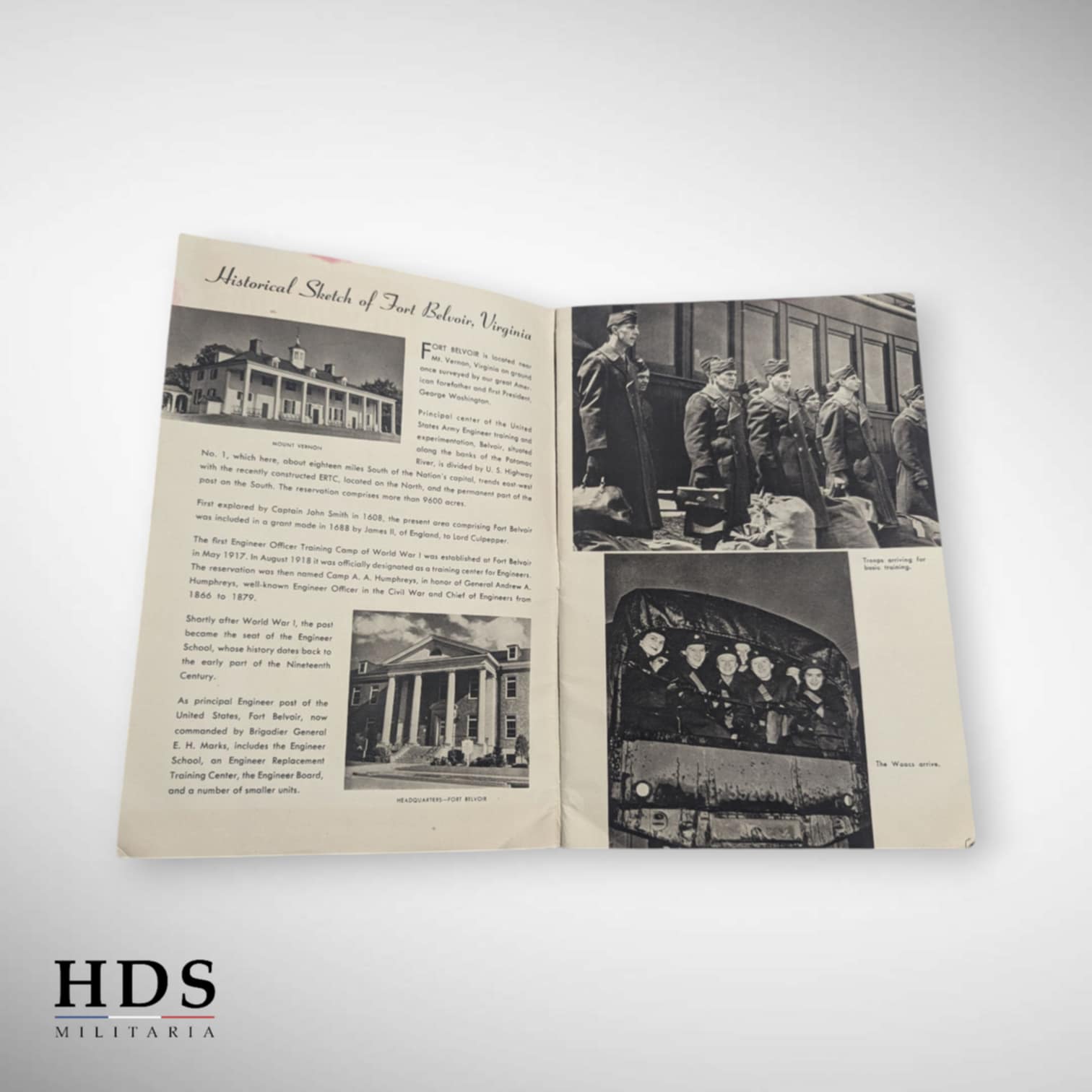 Livre photo Fort Belvoir Virginie US ww2