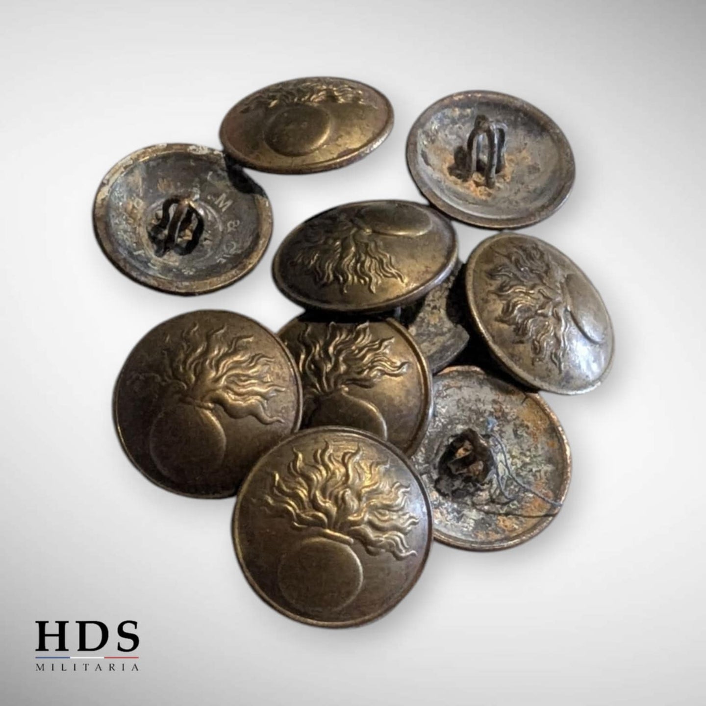 Bouton infanterie troupe Français ww1 gros module