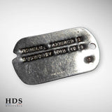 Plaque d'identité dog tag US ww2