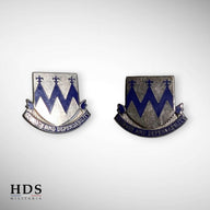 Pair of crest badges of the 86th Infantry Regiment