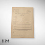 Fiche médicale d'hospitalisation France 40 ww2