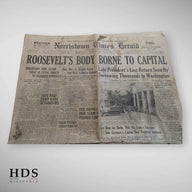 Journal US ww2 mort de Roosevelt Avril 1945