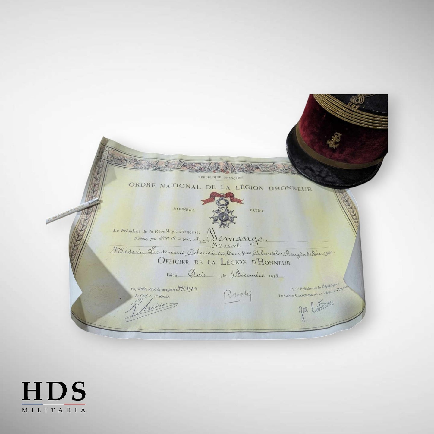 Képi médecin troupes coloniales ww2