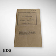 US WW2 instruction booklet, serial number