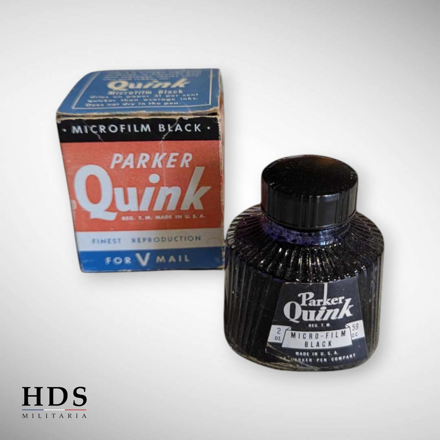 Flacon encre Parker V-Mail US ww2