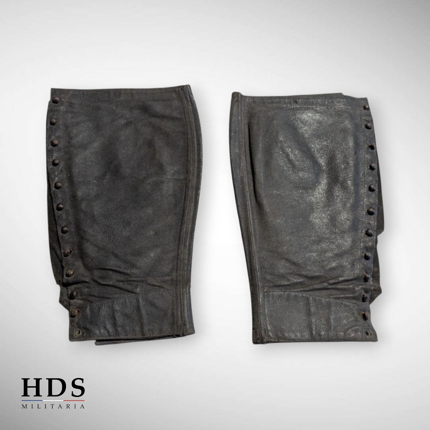Paire de guêtres jambières ww1 noires